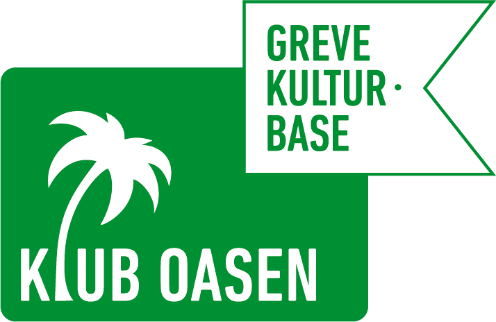 Klub Oasens Grevekulturbase ikon, grøn med en hvid palme